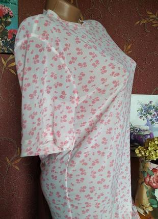 Короткое платье полупрозрачная сетка с цветочным принтом от wednesday`s girl3 фото
