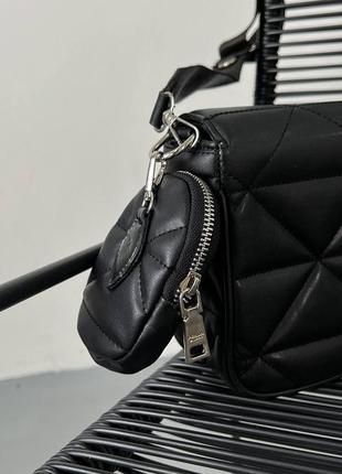 Черная сумка женская стильная тренд prada7 фото