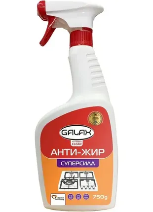 Средство для удаления жира с кухонных поверхностей galax das powerclean анти-жир 500г.