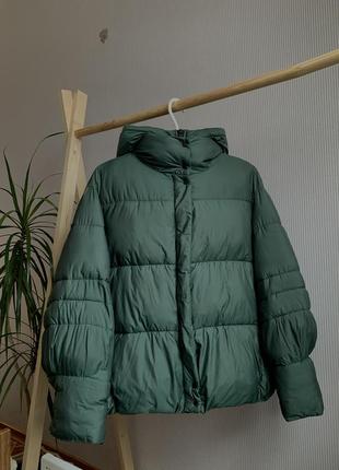 Очень крутая стильная теплая зимняя куртка от mango1 фото