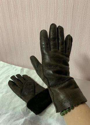 Кожаные перчатки перчатки4 фото