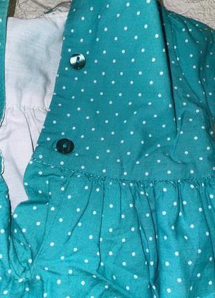 Стильное нарядное пышное платье на девочку 6-9 месяцев3 фото