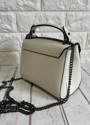Небольшая кожаная сумочка borse in pelle итальялия 🇮🇹 светлая бежевая4 фото