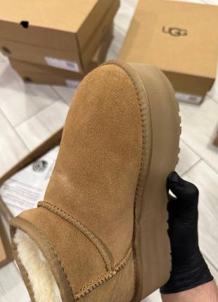 В наличии последние ugg! оригинальные угги ugg classic ultra mini platform mustard chestnut7 фото