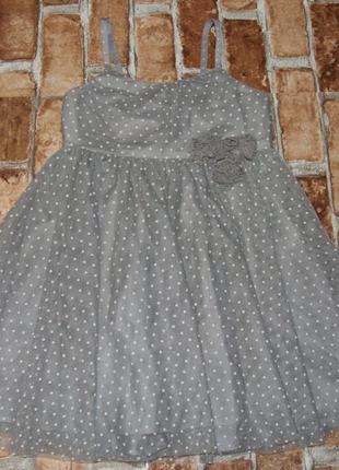 Нарядное платье девочке 3 - 4 года h&m
