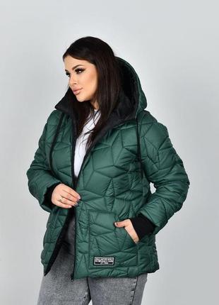 Женское зимняя куртка плащевка на синтепоне 300 размеры батал2 фото