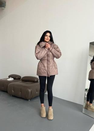 Зимняя курточка женская. стильная теплая куртка3 фото