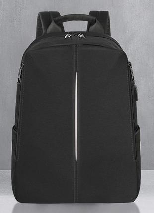 Рюкзак міський tigernu t-b3892 для ноутбука 15.6" з usb  об'єм 20л. чорний8 фото