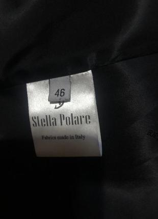Пальто женское черное с цепками stella pollare италия3 фото