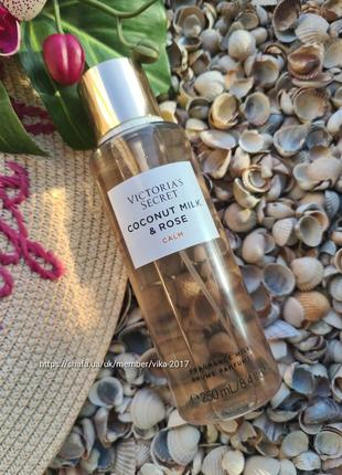 Спрей coconut milk and rose natural beauty victoria's secret