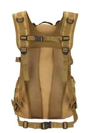 Рюкзак мультикам тактический, городской на 30-35 литров, крепкий военный рюкзак олива / пиксель6 фото
