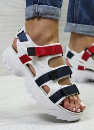 Босоніжки босоножки fila disruptor sandals сандалі сандалии1 фото