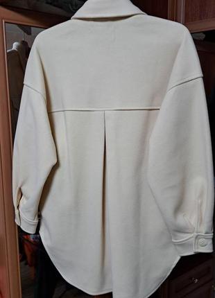 Женская теплая демисезонная рубашка stradivarius3 фото