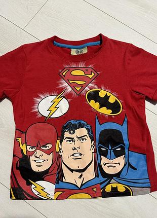Футболка dc comics (superman, batman, flesh)
