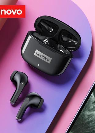 Навушники lenovo lp40 pro black бездротові вакуумні