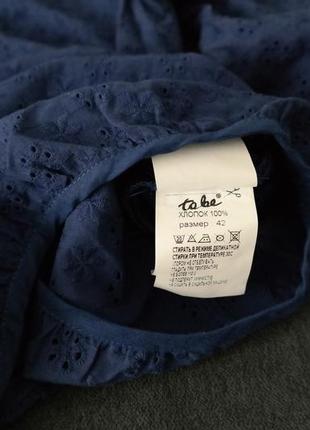 Блуза для беременных бренда to be, синяя, р.42, новая!4 фото