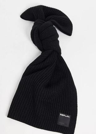 Replay мужской шарф+шапка,подарочный набор2 фото