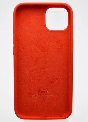 Чехол-накладка silicone case с микрофиброй для iphone 14 pro,чехол с микрофиброй для айфон 14 про(красный)7 фото
