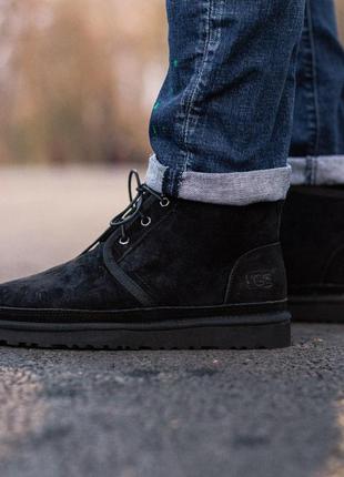 Угги ugg neumel black suede натуральная кожа 36 - 45