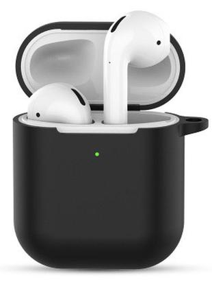 Чохол силікон apple airpods 2 чорний