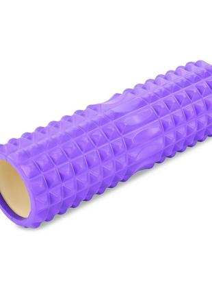 Роллер для йоги и пилатеса gemini grid spine roller 45см*12см g0013-pur топ