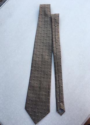 Брендова краватка галстук hugo boss фірмова чоловіча шовк шолк silk2 фото
