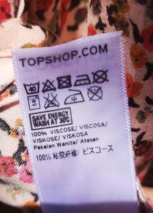 Topshop, стильная блуза в принт.3 фото