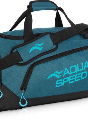 Cумка aqua speed duffel bag l 60152 бірюзовий 55x26x30см (141-27)