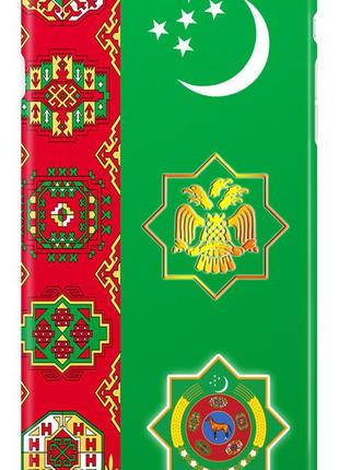 Чехол для телефона флаг туркменистана силиконовый (cheh_164)