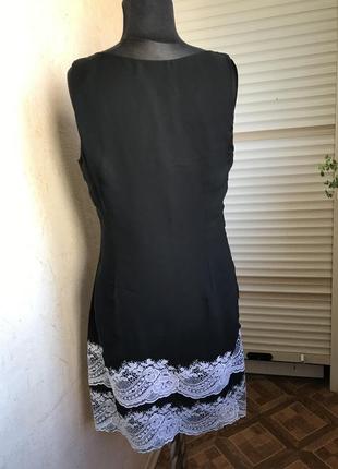 Распродажа ❗️легкое шифоновое платье с кружевом6 фото
