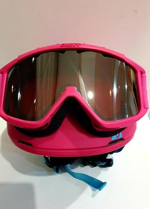 Горнолыжный шлем scott seeker jr berry +очки горнолыжные1 фото