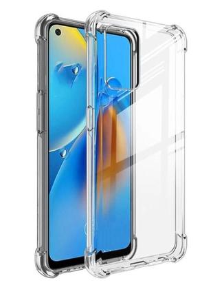 Чехол fiji proof для oppo a95 бампер с усиленными бортами transparent