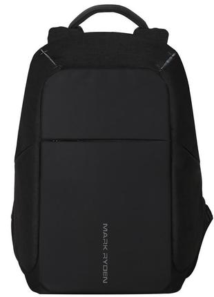 Рюкзак міський антизлодій mark ryden safe mr5815 для ноутбука 15,6" з usb об'єм 18 л. чорний