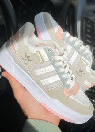 Adidas forum low grey&pink