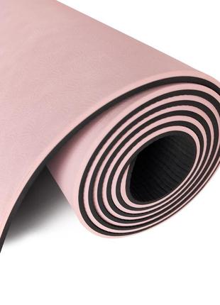 Коврик для фитнеса и йоги tpe+tc 6мм gemini pro ge-6gylp топ