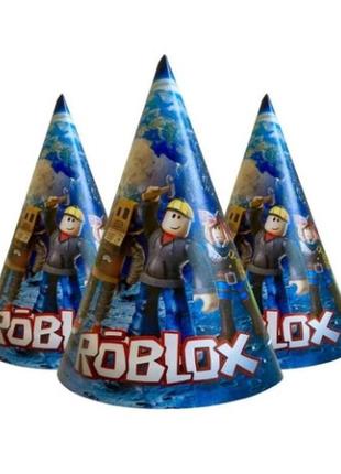 Ковпаки святкові, маленькі "roblox", 5 шт 2325