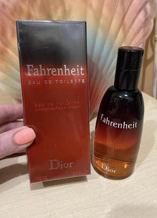 Парфуми christian dior fahrenheit 100 ml туалетна вода чоловічі парфуми крістіан діор фаренгейт2 фото