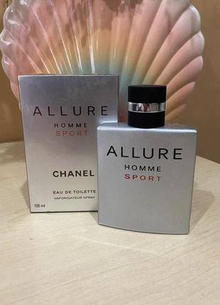 Chanel allure homme sport туалетна вода 100 ml мужські шанель аллюр хоум спорт духі алюр гом мужської парфюм6 фото