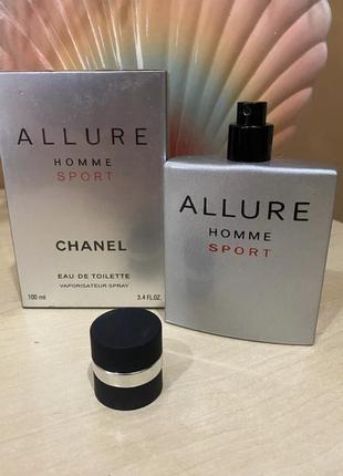 Chanel allure homme sport туалетна вода 100 ml мужські шанель аллюр хоум спорт духі алюр гом мужської парфюм8 фото