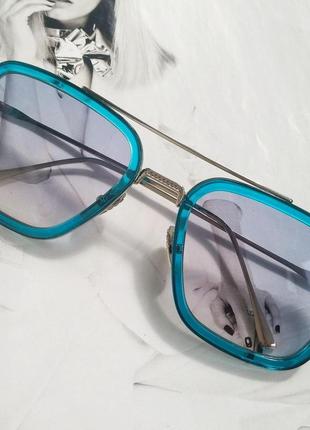 Сонцезахисні окуляри тоні старка дзеркальні сірий3 фото
