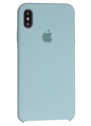 Original silicone case hc — iphone xs max — marina green (17)