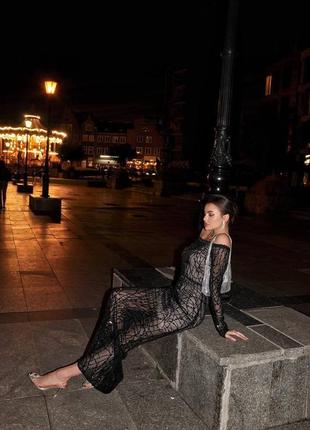 Расклешенное платье длинное вечернее в пол4 фото
