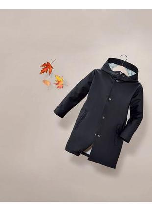 Куртка-дождевик на кнопках для девочки lupilu 375116-д темно-синий3 фото