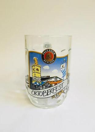 Коллекционная кружка для пива paulaner oktoberfest 2011 (500мл.)