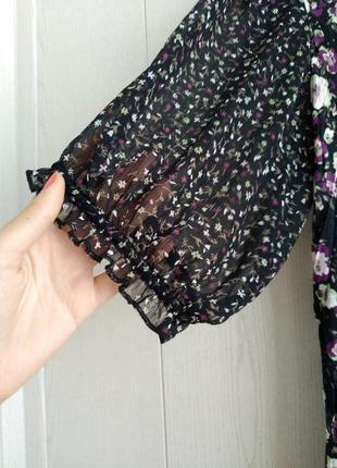 Стильная брендовая блуза в цветочный принт/красивая блуза вискоза2 фото