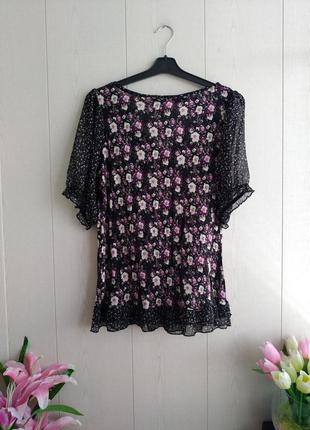 Стильная брендовая блуза в цветочный принт/красивая блуза вискоза4 фото
