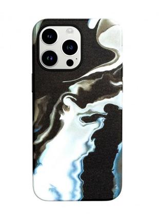 Marble case with magsafe — iphone 13 pro max — black