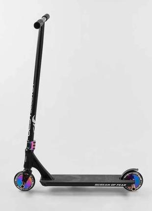 Самокат трюковий 97683 best scooter "simbiote" hic-система, пеги, алюмінієвий диск і дека, колеса 120 мм pu, ширина керма - 57 см,3 фото