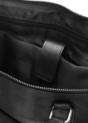 Шкіряна сумка, портфель для ноутбука 15,6 дюйма always wild чорна4 фото
