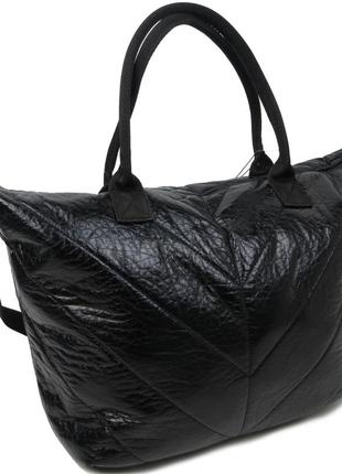 Женская сумка из искусственной кожи wallaby черная2 фото